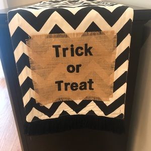 Trick or Treat Chevron Table Runner